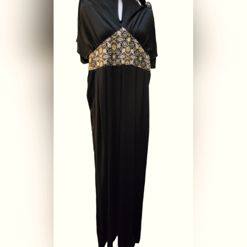 NWT Women's Black & Gold Traffic People Jumpsuit